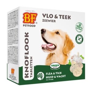 koud geperste knoflook tabletten voor honden