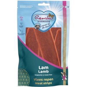 Renske Gezonde Beloningen Vlees Repen Lam 70 gram