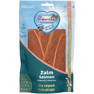 Renske Gezonde Beloningen Vlees Repen Zalm 100 gram