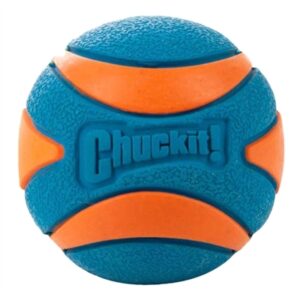 Chuckit Ultra Squeaker Bal in maat L van 7 cm doorsnede en in 2 stuks
