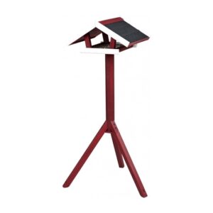 Trixie natura voederhuis met standaard rood / wit