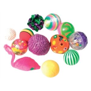 Zolux Fancy Gekleurde Ballen Assorti per 12 stuks