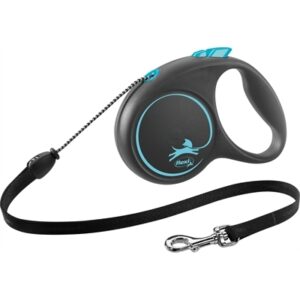 Flexi Rollijn Black Design Cord Blauw (M 5 MTR TOT 20 KG)