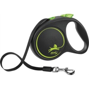 Flexi Rollijn Black Design Tape Groen (M 5 MTR TOT 25 KG)