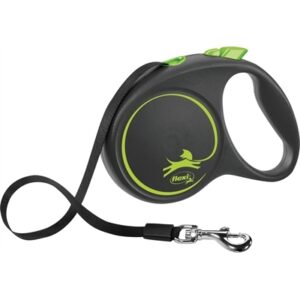 Flexi Rollijn Black Design Tape Groen (L 5 MTR TOT 50 KG)