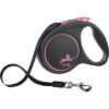 Flexi Rollijn Black Design Tape Roze (L 5 MTR TOT 50 KG)
