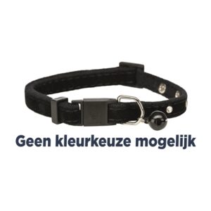 Trixie halsband kat fluweel met strass steentjes assorti