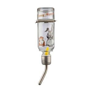 Trixie drinkfles honey&hopper glas met spanveer / draadbeugel