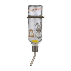 Trixie drinkfles honey&hopper glas met spanveer / draadbeugel