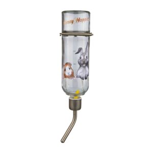 Trixie drinkfles honey&hopper glas met spanveer / draadbeugel
