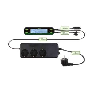 Trixie reptiland thermometer / hygrostaat digitaal 3 schakelingen