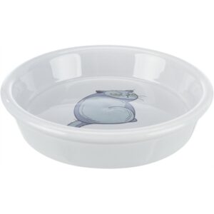 Trixie Boze Voerbak Waterbak Keramiek Kat Grijs van 250 ml
