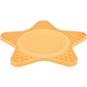 Trixie Lick'n'Snack Likmat Ster Siliconen Geel van 23,5 cm