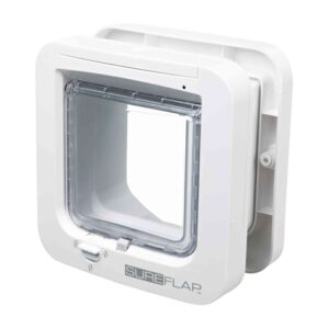 Sureflap 4-weg huisdierluik met microchipherkenning wit