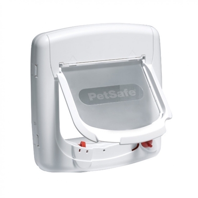 Petsafe 4-weg Deluxe Magnetische Kattenluik Wit 400-serie