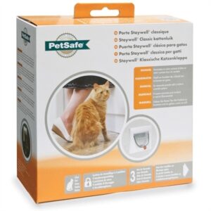 Petsafe 4-weg Handmatig Classic Kattenluik Met Tunnel Wit