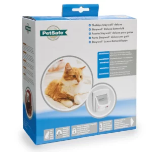 Petsafe 4-weg Deluxe Magnetische Kattenluik Wit