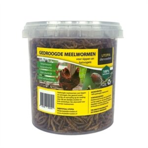 gedroogde meelwormen voor kippen en tuinvogels