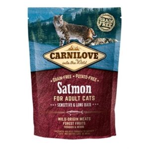 Carnilove Zalm Adult Kat - Sensitive & Long Hair per 400 gram