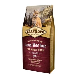 Carnilove Lamb & Wild Boar Kat - Sterilised per  6 kg
