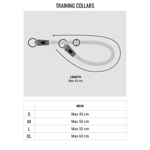 Morso Half Slip Halsband Hond Soft Rope Gerecycled Zwart