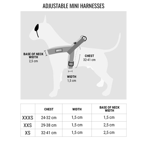 Morso Mini Hondentuig Verstelbaar Full Metal Bruin