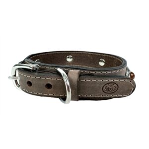 Sazzz Halsband Hond Boho Vintage Leer Bruin