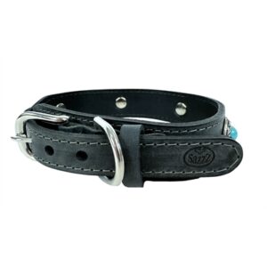 Sazzz Halsband Hond Vintage Leer Antraciet