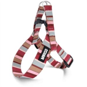 Morso Mini Hondentuig Verstelbaar Skyline Rood Roze