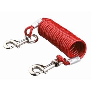 Trixie Aanleglijn Hond Camping Met Spiraalkabel Rood (5 MTR)