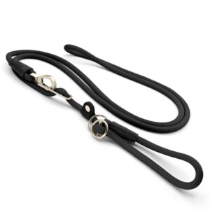 Morso Hondenriem Retrieverlijn Hands Free Soft Rope Zwart 260X1 cm
