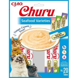 Inaba Churu Multipack Seafood Kattensnack (20X14 GR)