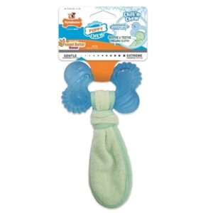 Nylabone Puppy Freezer Bone Pindakaassmaak (MEDIUM TOT 16 KG)