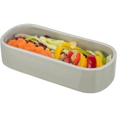 Trixie Voerbak Drinkbak Ovaal Keramiek Assorti (22X10 CM 600 ML)