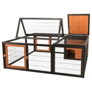 Trixie Natura Ren Met Afdekking Hout Zwart / Bruin
