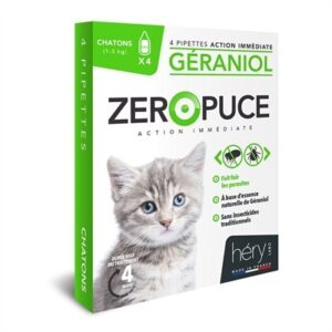 Hery Geraniol Zeropuce Vlooiendruppels Kitten