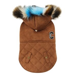 Croci Hondenjas Gevoerd Shearling Bruin