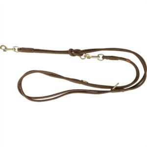 Trixie Hondenriem Leer Verstelbaar Pure Rond Bruin (200X1 CM)