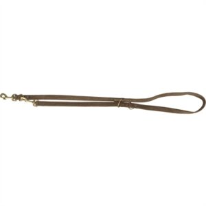 Trixie Hondenriem Leer Verstelbaar Pure Bruin (S-M 200X1,5 CM)